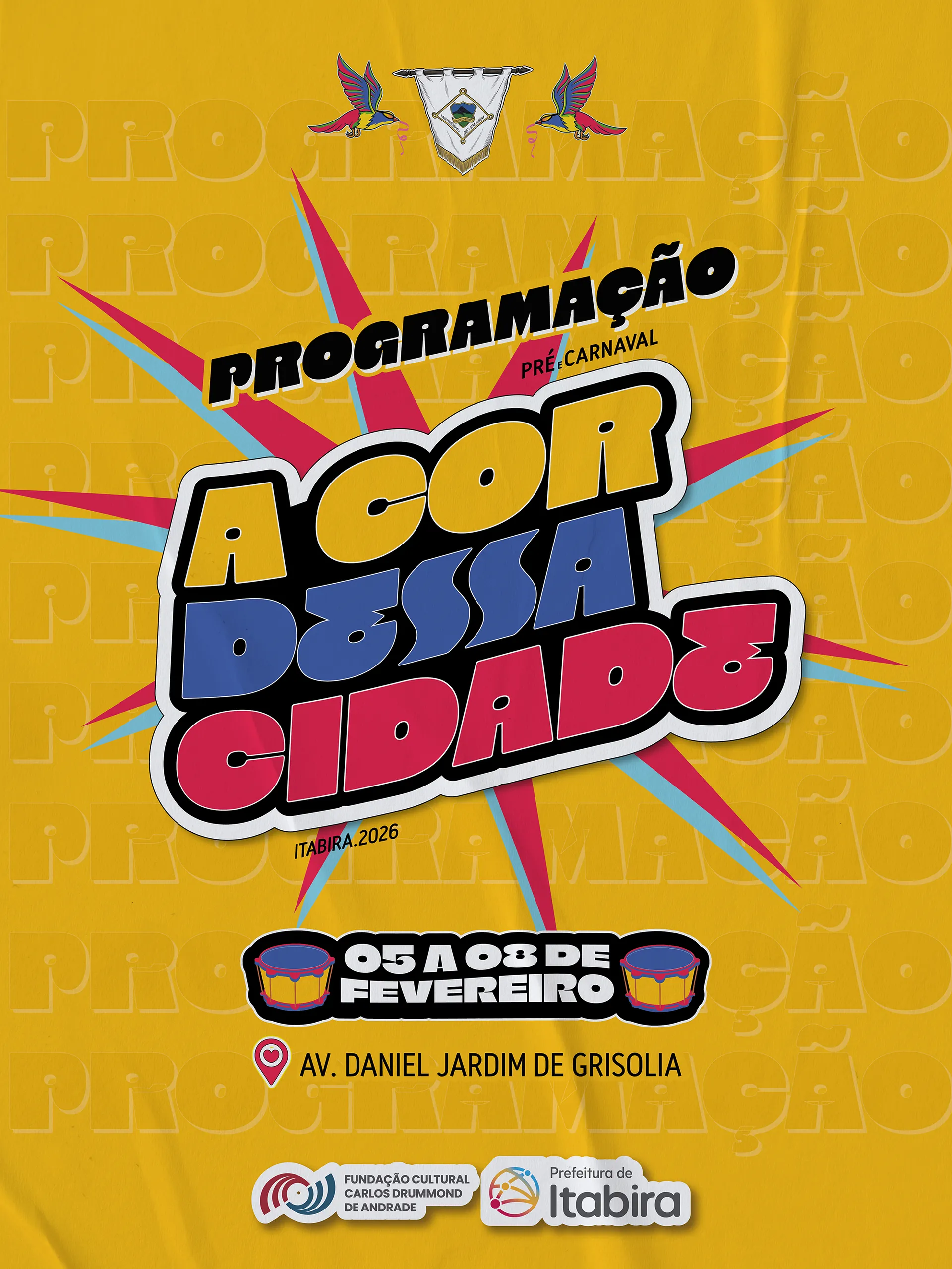 Leia mais sobre o artigo A cor dessa cidade toma as ruas e abre o Pré-Carnaval de Itabira no dia 5