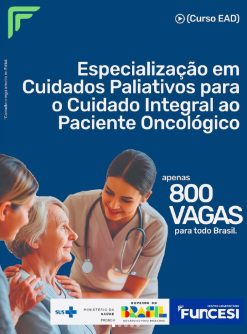 No momento você está vendo Qualificação gratuita na área da saúde: Funcesi lança especialização nacional em Cuidados Paliativos Oncológicos