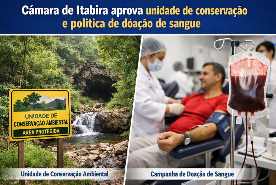Leia mais sobre o artigo Câmara de Itabira aprova criação de área de proteção ambiental e política de incentivo à doação de sangue