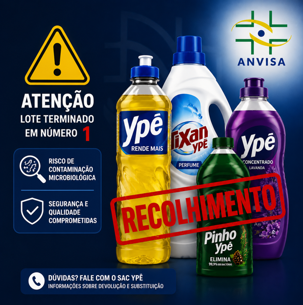 No momento você está vendo Por que a Anvisa mandou recolher os produtos Ypê?