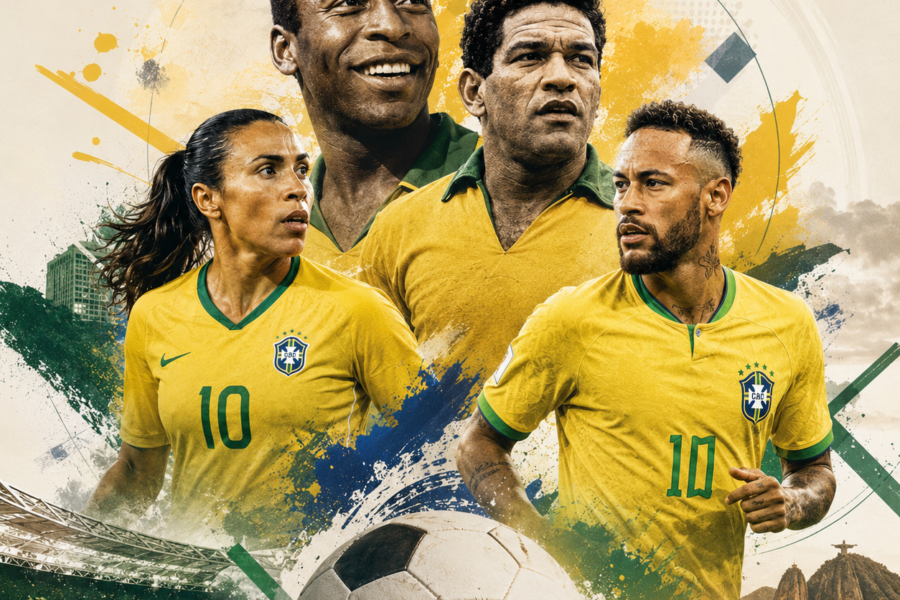 Craques brasileiros viram tema de questões no Enem e mostram como o futebol ajuda a explicar o Brasil