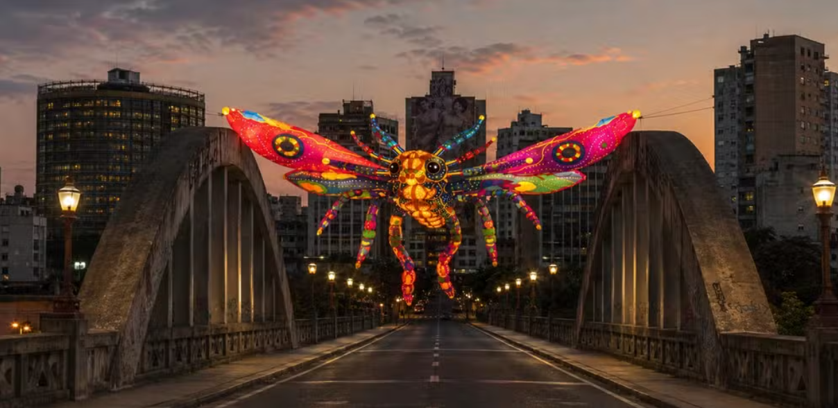 No momento, você está visualizando A Festa da Luz transforma Belo Horizonte em galeria a céu aberto com arte, tecnologia e cultura latino-americana