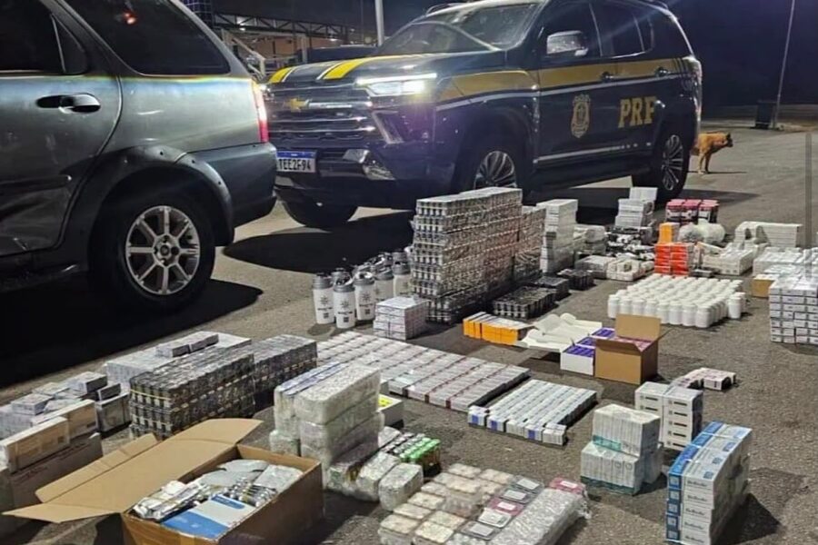 PRF prende carga irregular de medicamentos e anabolizantes na BR-381