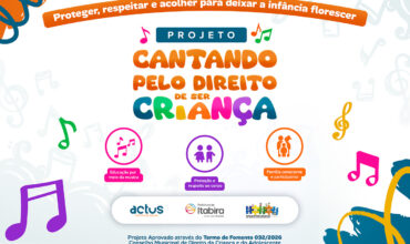 Projeto “Cantando pelo Direito de Ser Criança” lança mascote oficial e chega às escolas municipais de Itabira em outubro