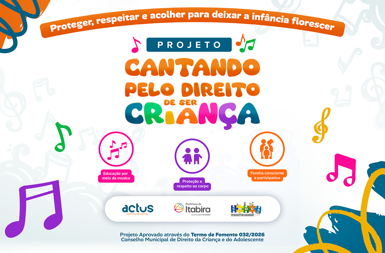 No momento, você está visualizando Projeto “Cantando pelo Direito de Ser Criança” lança mascote oficial e chega às escolas municipais de Itabira em outubro